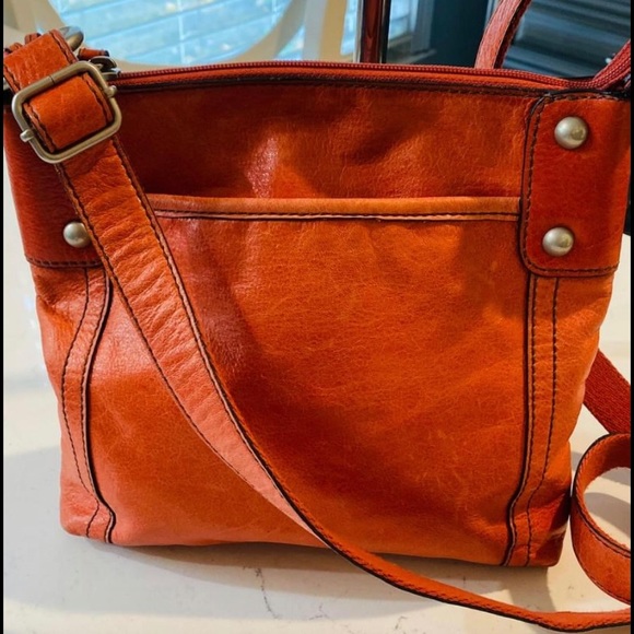 Fossil Crossbody leather purse bag - Picture 3 of 5